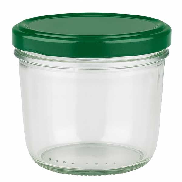 230ml trommelglas + BasicSeal deksel groen UNiTWIST