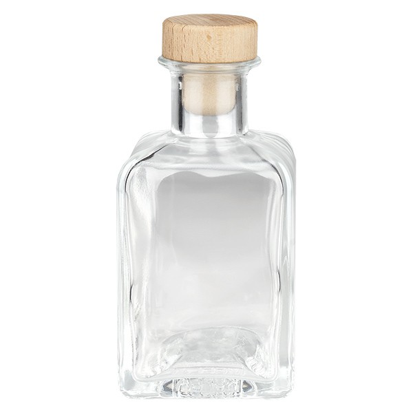 Flacon pharmaceutique « Carré » avec bouchon en liège 200 ml de UNiTWIST®