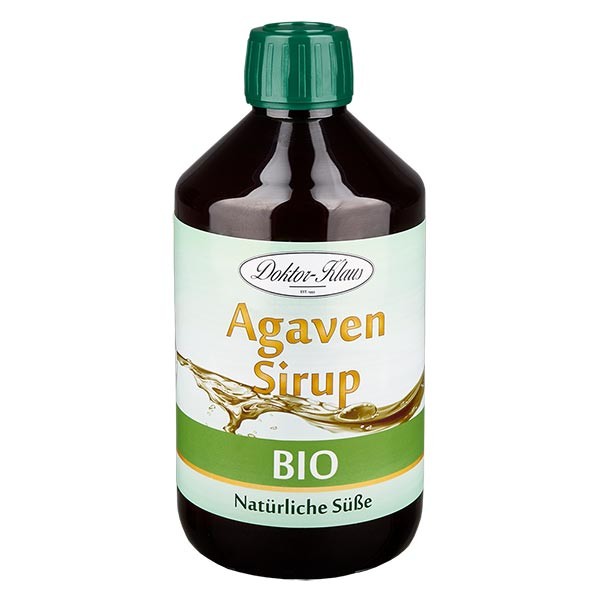 Sirop d&#039;agave bio 500 ml en bouteille PET ambrée