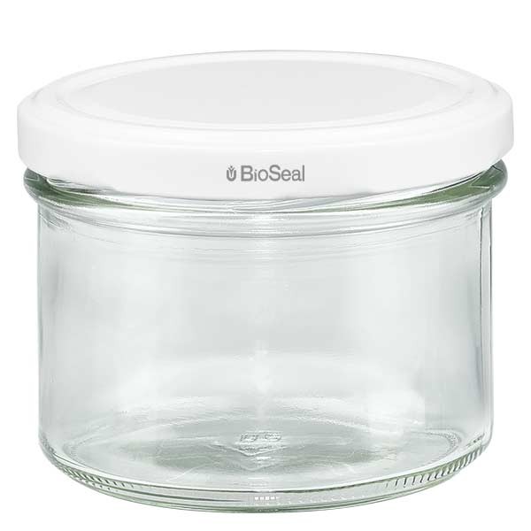 225ml pot avec couvercle BioSeal blanc UNiTWIST