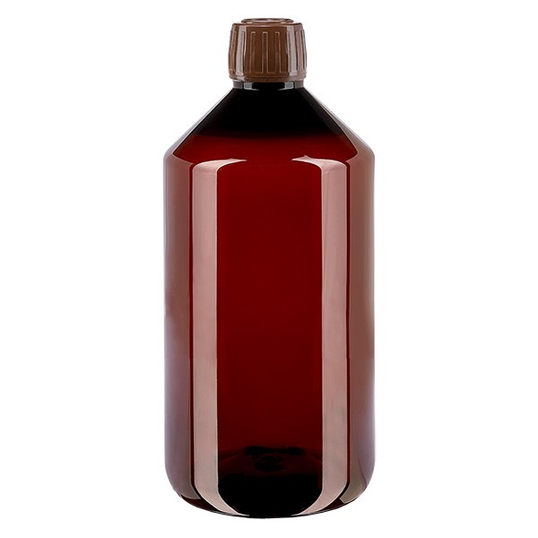 Bouteille PET 750ml avec bouchon marron OV