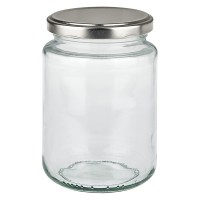 Verre rond 382ml avec couvercle BasicSeal argent UNiTWIST Verre rond 382ml avec couvercle BasicSeal argent UNiTWIST