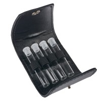 Preview: Lederen etui voor 4 glazen ø 9-11 mm FloraCura Preview: Lederen etui voor 4 glazen ø 9-11 mm FloraCura