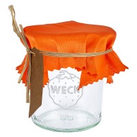 Preview: 1 stoffen hoes 120x120 mm oranje voor deksel diameter 43-100 mm Preview: 1 stoffen hoes 120x120 mm oranje voor deksel diameter 43-100 mm