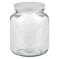 Verre ovale de 370ml avec couvercle BasicSeal argenté UNiTWIST Verre ovale de 370ml avec couvercle BasicSeal argenté UNiTWIST