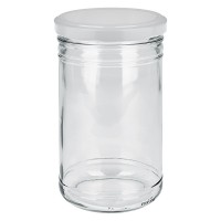 1053ml Verre renversé avec couvercle BasicSeal blanc UNiTWIST 1053ml Verre renversé avec couvercle BasicSeal blanc UNiTWIST