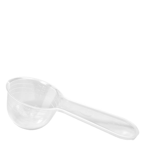 Cuillère doseuse 30 ml en PP transparent, graduations gravées