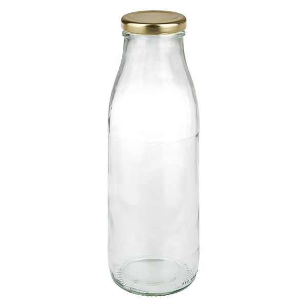 Bouteille de lait de 500ml avec couvercle BasicSeal or UN...