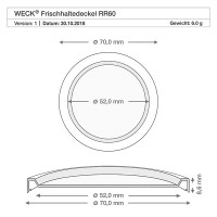 Preview: WECK-mini stortglas 160ml met vershouddeksel Preview: WECK-mini stortglas 160ml met vershouddeksel