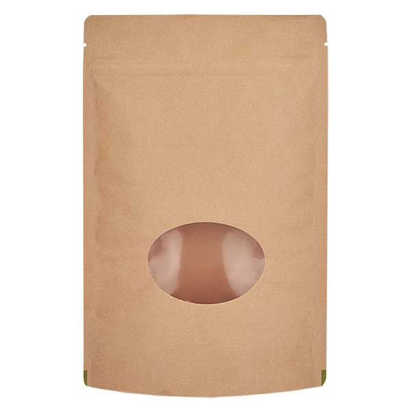 Sachet vertical en papier kraft marron (capacité : environ 70g / 110x170)