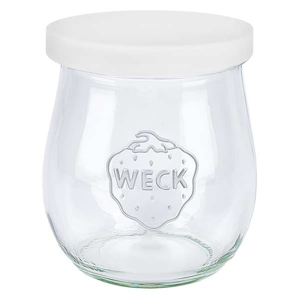 WECK-tulpglas 220ml met wit siliconenhoes