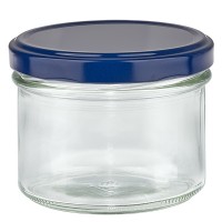 Verre renversé 225ml + couvercle BasicSeal bleu UNiTWIST Verre renversé 225ml + couvercle BasicSeal bleu UNiTWIST