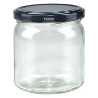 UNiTWIST Runda 408 ml avec couvercle Twist-Off noir TO82 UNiTWIST Runda 408 ml avec couvercle Twist-Off noir TO82