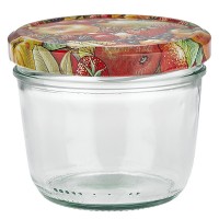 Verre renversé 230ml + couvercle BasicSeal décor fruits UNiTWiST Verre renversé 230ml + couvercle BasicSeal décor fruits UNiTWiST