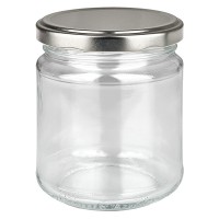 212ml Verre rond avec couvercle BasicSeal argent UNiTWIST 212ml Verre rond avec couvercle BasicSeal argent UNiTWIST