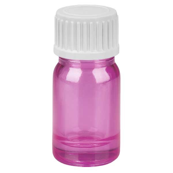 5 ml druppelflesje 0,9 mm wit met standaarddop PurpleLine UT18/5
