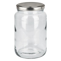 1700ml verre rond + couvercle BasicSeal argent mat UNiTWIST 1700ml verre rond + couvercle BasicSeal argent mat UNiTWIST