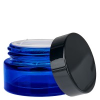 Glazen potje 20ml blauw met inzetdeksel UNiTWIST Glazen potje 20ml blauw met inzetdeksel UNiTWIST