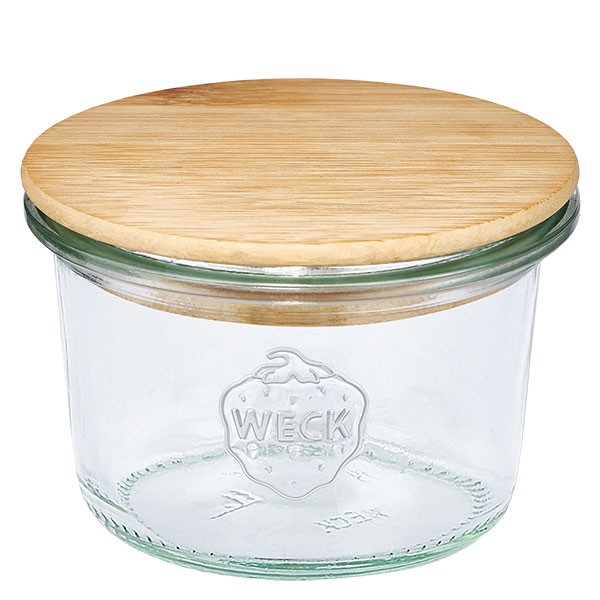 WECK-mini stortglas 80ml met hout deksel