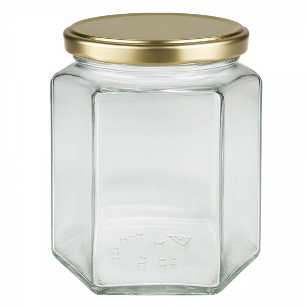 Pot à miel 500 g avec couvercle doré BasicSeal UNiTWIST