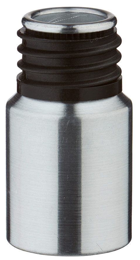 Mini flacon transparent de 3 ml, avec pipette compte-gouttes PL28  dorée/noire
