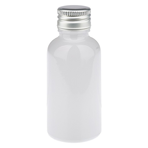 30 ml fles 11 mm SV aluminium zilver STD WhiteL. UT18/30