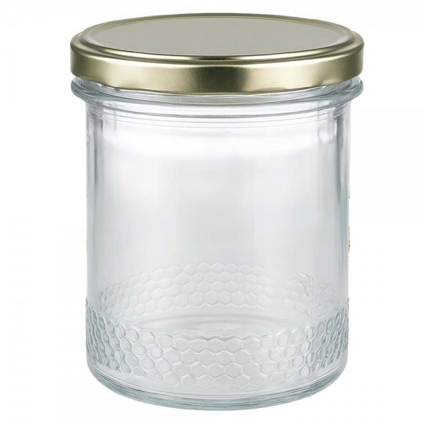 Pot à miel 400 g avec couvercle doré BioSeal UNiTWIST