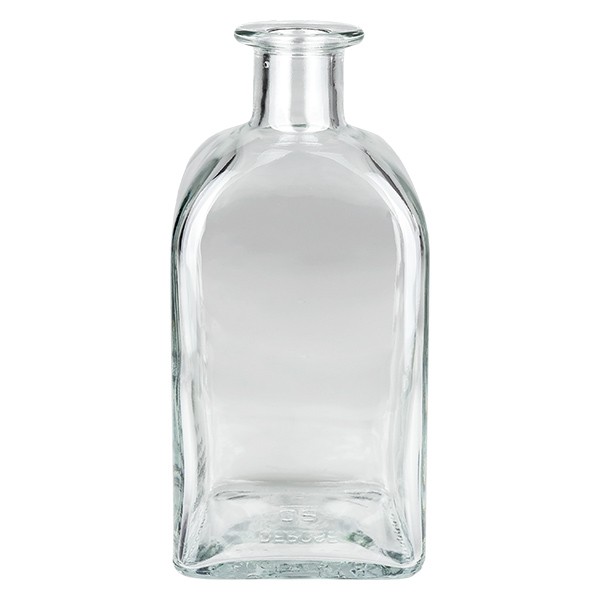 500 ml Apothekersflesje “Carre” zonder sluiting UNiTWIST®