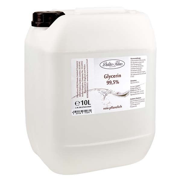 Glycerine 99.5% in 10 liter HDPE bus VR - E 422