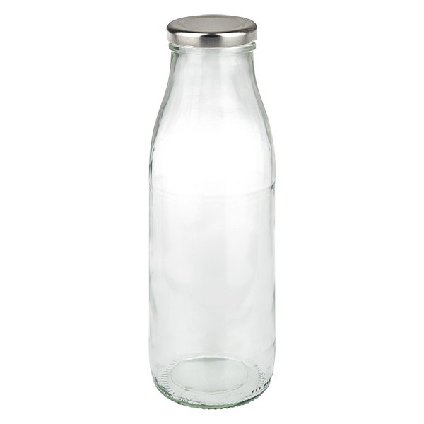 500 ml melkfles + BasicSeal deksel zilver UN...