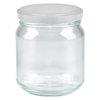 212ml Verre rond avec couvercle BasicSeal blanc UNiTWIST 212ml Verre rond avec couvercle BasicSeal blanc UNiTWIST