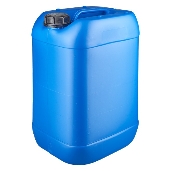 Canister 25 liter blauw met schroefdop Originele sluiting