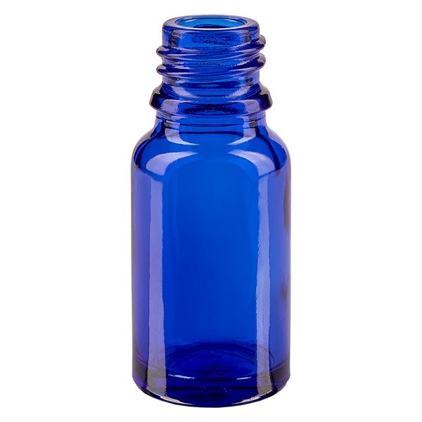 Flacon 10 ml DIN18 - verre bleu