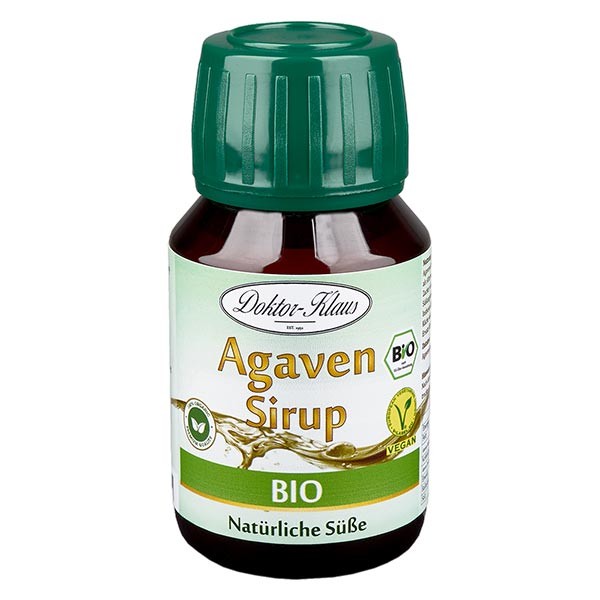 Sirop d&#039;agave bio 50 ml en bouteille PET ambrée