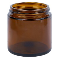 Glazen pot 120ml bruin glas 58mm/R3, zonder sluiting Glazen pot 120ml bruin glas 58mm/R3, zonder sluiting