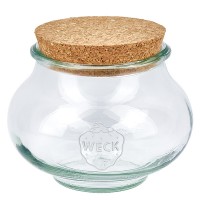 560ml bocal à bijoux WECK RR80 avec bouchon nature 560ml bocal à bijoux WECK RR80 avec bouchon nature