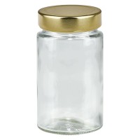 245ml Verre rond avec couvercle BasicSeal gold deep UNiTWIST 245ml Verre rond avec couvercle BasicSeal gold deep UNiTWIST