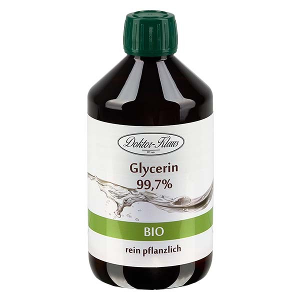 Bio-glycerine 99.7% in bruine 500ml PET fles met VR - E 422