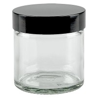 Glazen pot 60ml helder glas 51mm/R3, met sluiting Glazen pot 60ml helder glas 51mm/R3, met sluiting