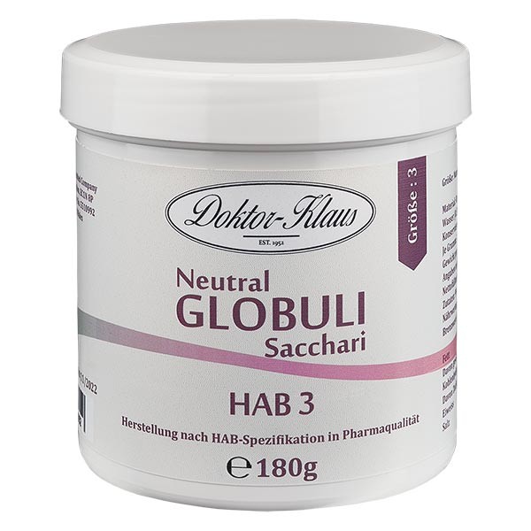 180 g Neutral globuli HAB3 van 100% zuivere sacharose