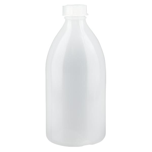 Flacon 500 ml à col étroit, avec bouchon