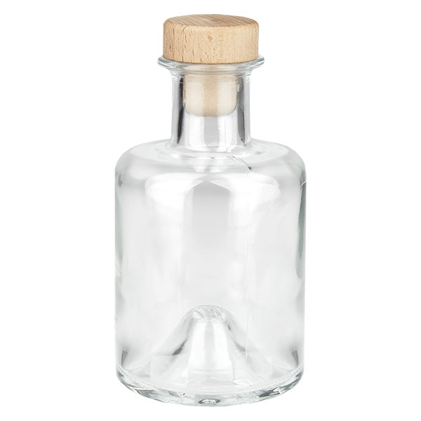 Flacon à pharmacie « Classic » 200 ml avec bouchon en bois UNiTWIST®