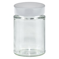 202ml verre rond + couvercle BasicSeal blanc deep UNiTWiST 202ml verre rond + couvercle BasicSeal blanc deep UNiTWiST