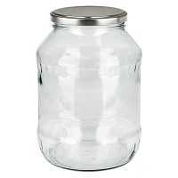 Verre rond 2650ml + couvercle BasicSeal argent mat UNiTWIST Verre rond 2650ml + couvercle BasicSeal argent mat UNiTWIST