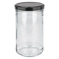 1053ml Verre renversé avec couvercle BasicSeal noir UNiTWIST 1053ml Verre renversé avec couvercle BasicSeal noir UNiTWIST