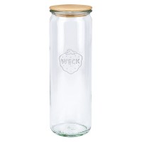 WECK-cilinderglas 600ml met hout deksel WECK-cilinderglas 600ml met hout deksel