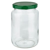 Verre rond 795ml + couvercle BasicSeal vert UNiTWIST Verre rond 795ml + couvercle BasicSeal vert UNiTWIST