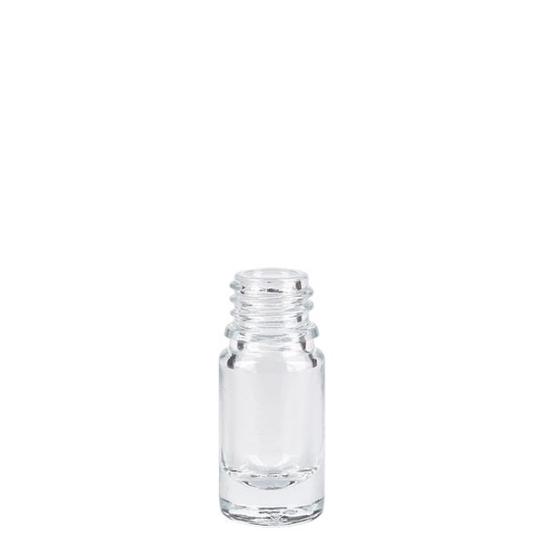 Flacon compte-gouttes clair 5ml sans bouchon