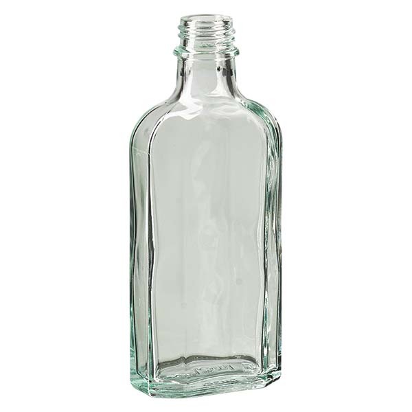 Flasque transparente de 125 ml au goulot DIN 22