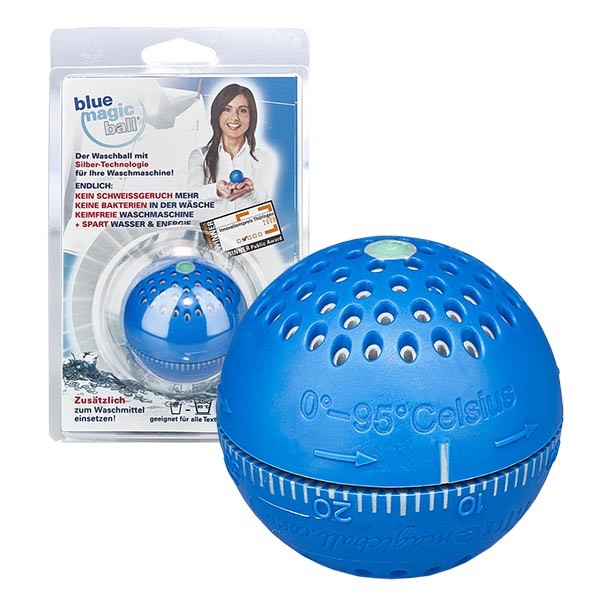 Blue Magic Ball - wasbal met zilver